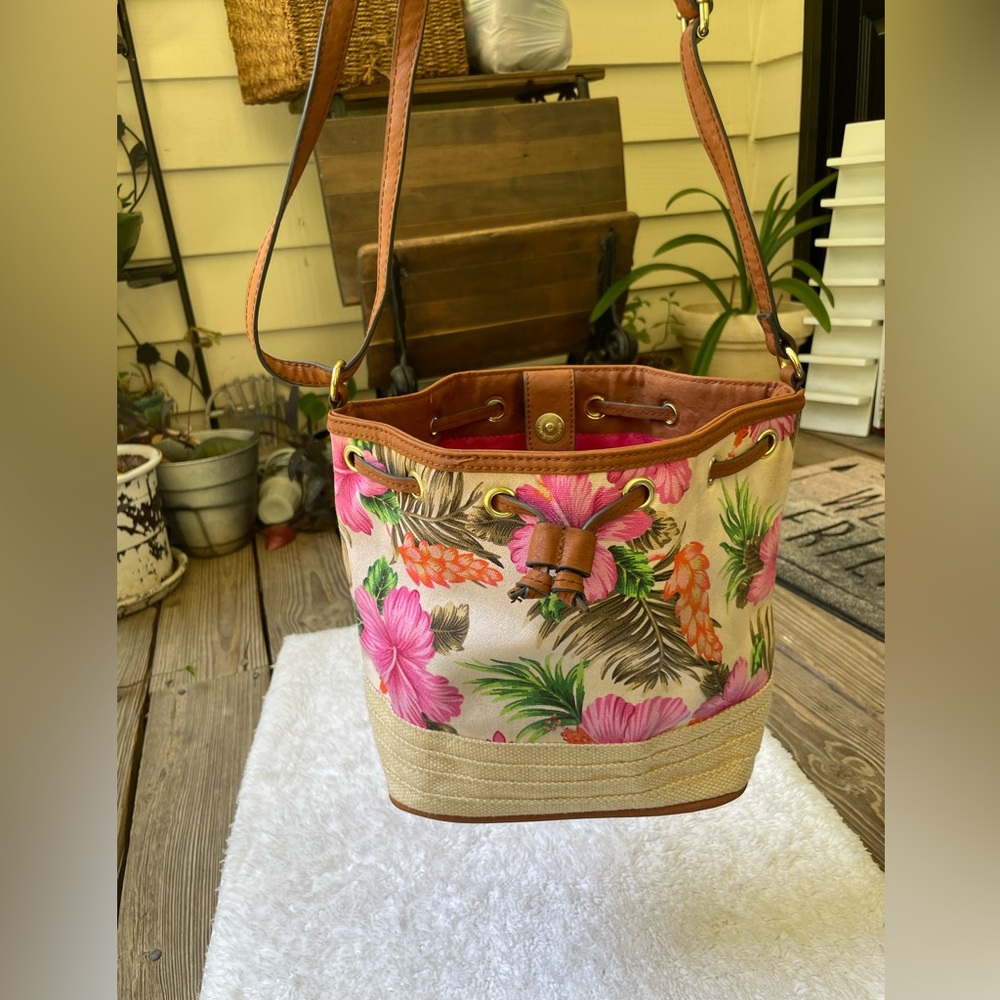 Caribbean tropical pattern bag